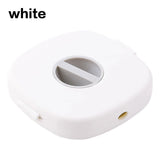 Carrete de almacenamiento de cables compacto: organizador giratorio para cables USB, de auriculares y de carga