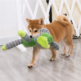 Indestructible Squeaky Plush Dog Toy - Durable Chew Toy for Large Dogs with Dental Benefits