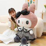 Oversized Sanrio Kuromi & Melody Plush Pillow - Soft Stuffed Animal Toy & Decor