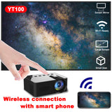 Portable WiFi Smart Projector - 1080P Support with Wireless Screen Mirroring