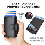 RFID Blocking Trifold Wallet for Men & Women – Slim Microfiber Leather Card Holder