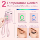 Electric Heated Eyelash Curler with USB Charging & Quick Heat-Up for Long-Lasting Curl