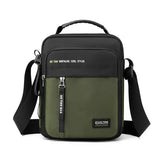 Men’s Oxford Shoulder Bag – Lightweight Crossbody Satchel with Zipper Closure