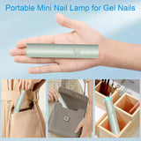 Mini Rechargeable UV LED Nail Lamp – Portable Gel Nail Dryer with USB Charging & Timer