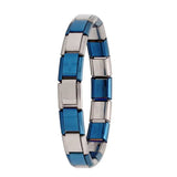 Stainless Steel Hologram Bracelet – Stylish & Durable Unisex Link Chain Jewelry