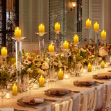 Velas LED sin llama: velas de acrílico parpadeantes para decoración del hogar y eventos
