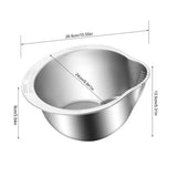 Cuenco para colar y lavar arroz de acero inoxidable: colador multiusos para uso en la cocina
