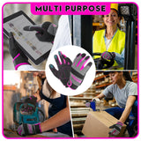 Breathable Women’s Work Gloves – Touch Screen, Flexible & Padded for Yard & Mechanic Tasks