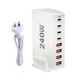 240W GaN Desktop Charger with 8-Port USB-C and Fast Charge 3.0