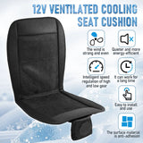 Car Cooling Seat Cushion with Adjustable Fan and Anti-Slip Design