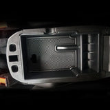 Center Console Organizer Tray for Cars – Dual-Layer Armrest Storage Box Insert