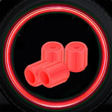 Glow in  the Dark Tire Valve Caps  Fluorescent Stem Covers for Cars Motorcycles & Bicycles