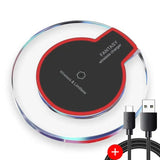 Cargador inalámbrico rápido de 100 W: cargador ultrafino de alta velocidad para iPhone y Android