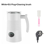 4-in-1 Electric Milk Frother for Hot & Cold Foam, Coffee, Latte & Cappuccino