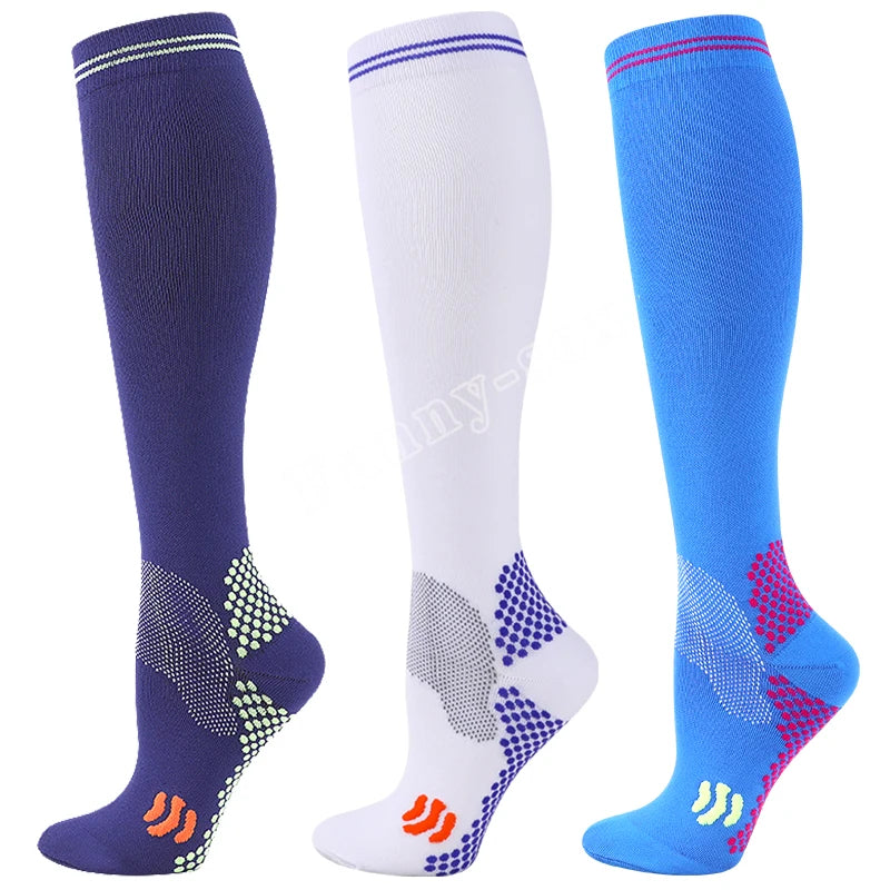 High-Performance Knee-High Compression Socks – Ultimate Support for Sports & Daily Wear