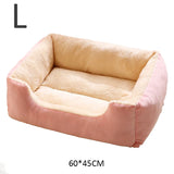Cama de felpa para gatos: acogedora cesta con cojines para gatitos y mascotas pequeñas