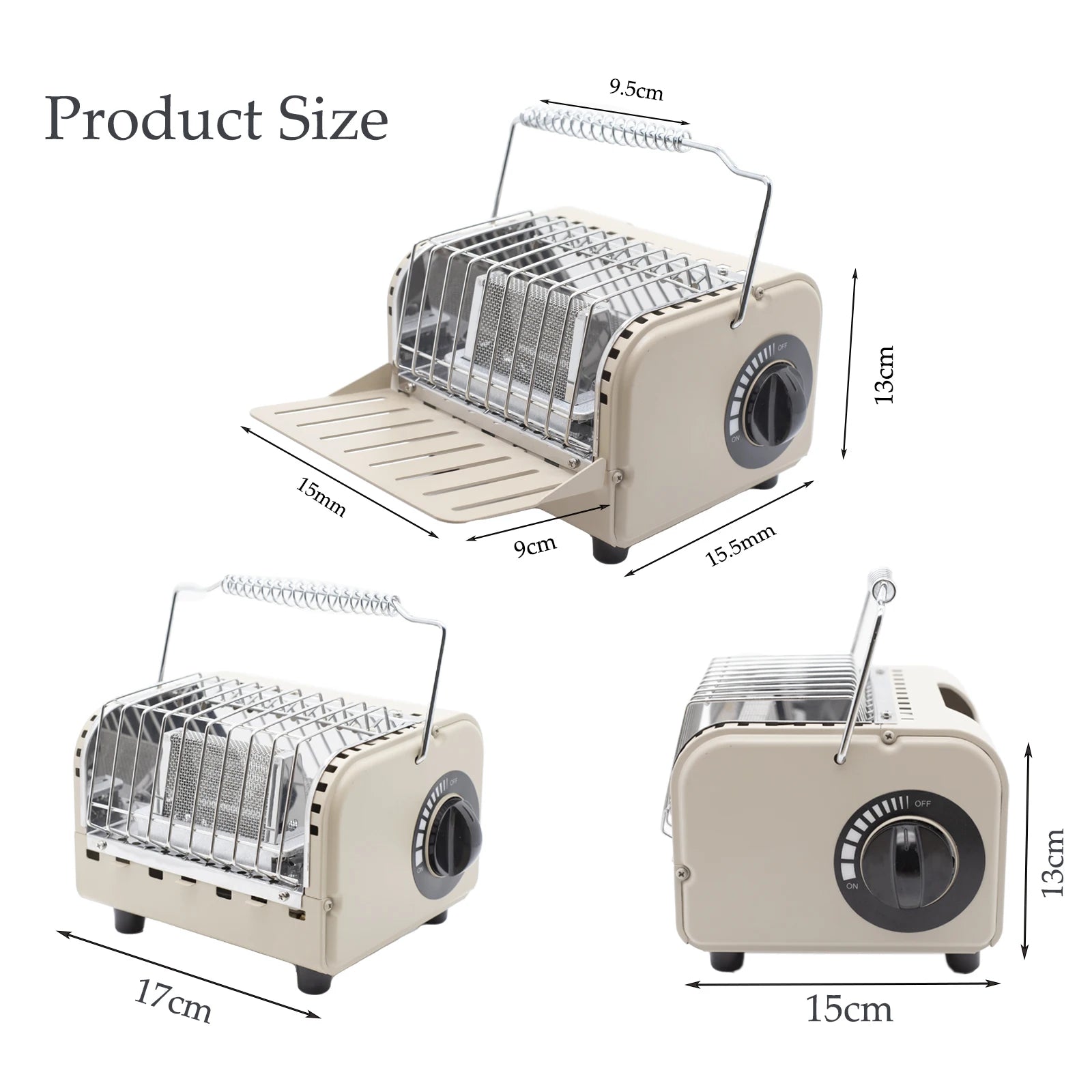 Portable High-Heat Camping Gas Stove with Magnetic Connector