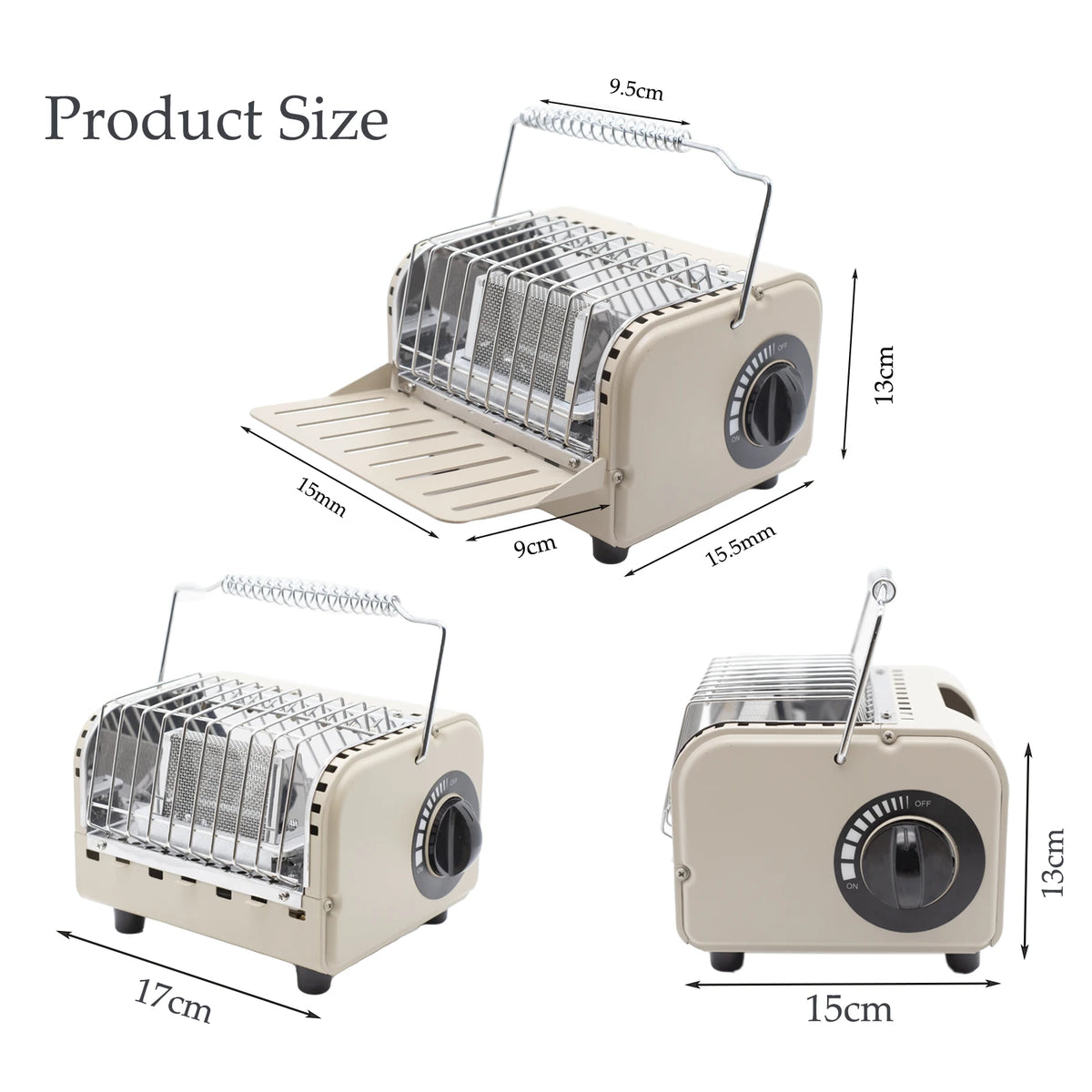 Portable High-Heat Camping Gas Stove with Magnetic Connector