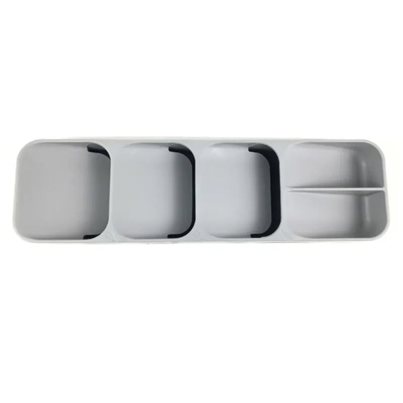 Caja de almacenamiento de cubiertos que ahorra espacio: organizador de cocina multifuncional para utensilios, cuchillos y especias