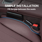 Organizador y relleno de huecos para asientos de coche universal para modelos BMW: juego de 2 piezas