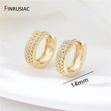 Trendy Gold Plated Hoop Earrings for Women – Classic Round Circle Design