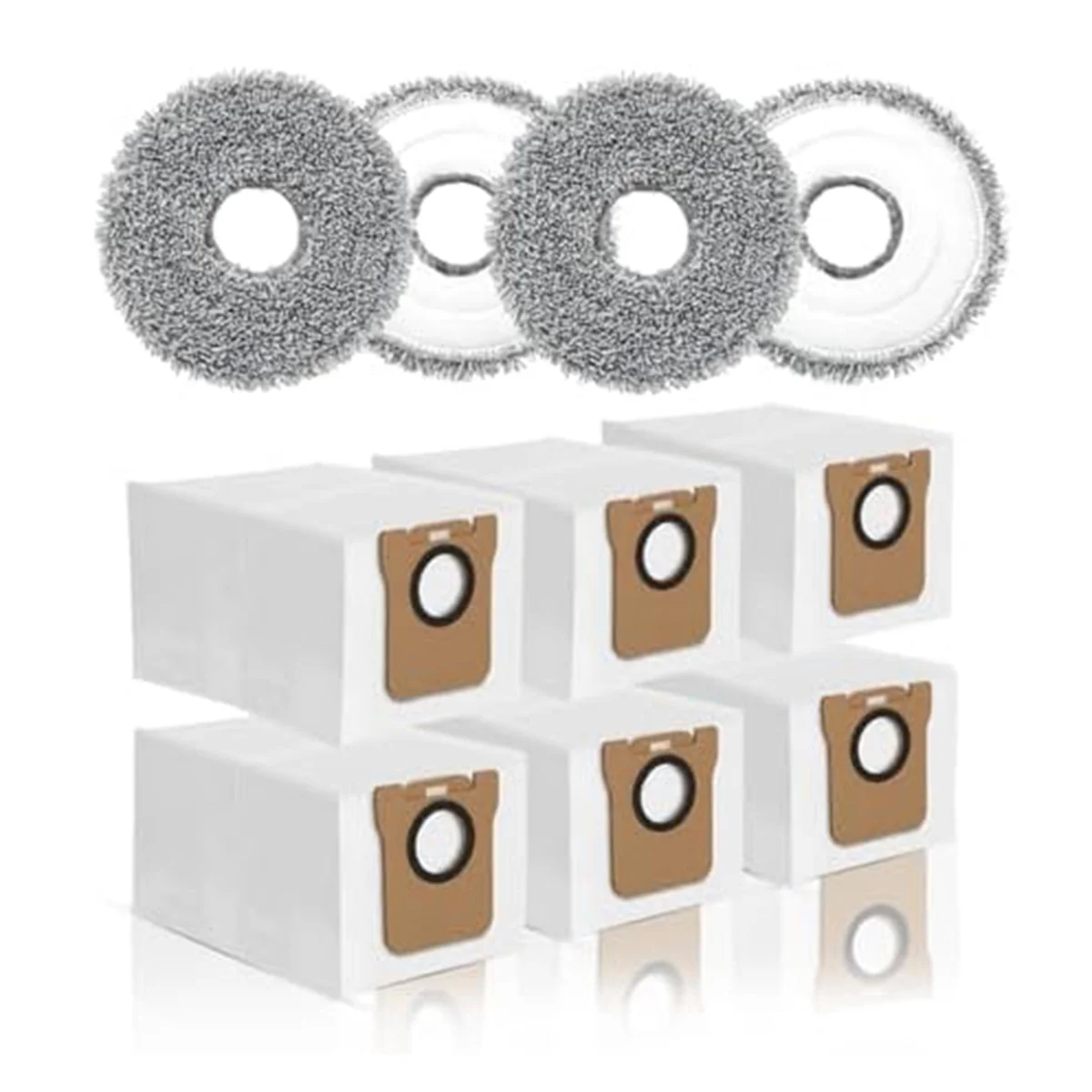 Bolsas para aspiradora y juego de mopa compatible con Dreame L10S Ultra, L10 Ultra, L10 Prime, L20 Ultra, Xiaomi X10
