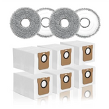 Bolsas para aspiradora y juego de mopa compatible con Dreame L10S Ultra, L10 Ultra, L10 Prime, L20 Ultra, Xiaomi X10