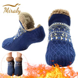 Cozy Non-Slip Winter Socks for Women & Men – Warm Fleece-Lined Home Slipper Socks