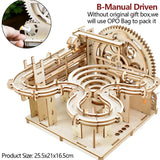 3D Wooden Marble Run Puzzle Kit – DIY Mechanical Model for Kids & Adults