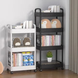 Estante de almacenamiento rodante de múltiples capas: organizador móvil para cocina, baño y hogar 