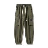 Men’s Lightweight Safari Cargo Pants – Elastic Waist Casual Trousers with Pockets