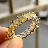 Elegant 925 Sterling Silver Diamond Wedding Ring for Women