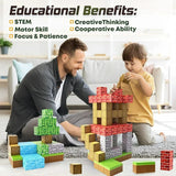 Magnetic Building Blocks Set - STEM Educational Toys for Kids Ages 3+
