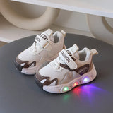 Toddler LED Light-Up Sneakers – Breathable Mesh Casual Shoes for Boys & Girls