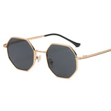 Unisex Retro Polygonal Sunglasses – Classic Metal Frame with UV400 Protection for Men & Women