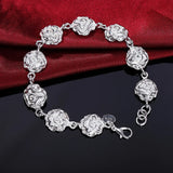 925 Sterling Silver Charm Bracelet – Elegant & Trendy Unisex Jewelry