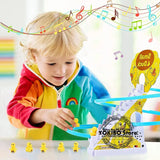 Electric Duck Climbing Toy - Musical LED Slide Track for Toddlers