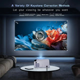300ANSI Android 13 Projector - Dual WiFi6 & BT5.4 Portable Home Cinema System