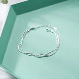 925 Sterling Silver Women's Chain Bracelet – Elegant, Lightweight & Timeless Jewelry