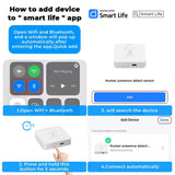 Smart Motion Presence Sensor with mmWave Radar – WiFi & Zigbee Compatible