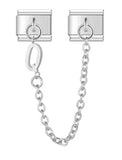 Pulsera unisex de acero inoxidable con dijes de animales: pulsera clásica y moderna con cierre de anilla de resorte