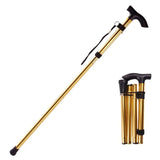 Foldable Walking Cane with T-Handle – Lightweight Aluminum Support Stick for Hiking & Travel