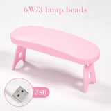 Mini Portable UV LED Nail Lamp – 6W Compact Gel Nail Dryer with USB Cable