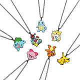 Pokémon Metal Pendant Necklace - Pikachu, Squirtle & Charmander Anime Jewelry