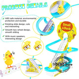 Electric Duck Climbing Toy - Musical LED Slide Track for Toddlers