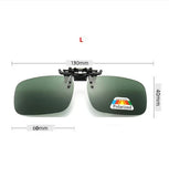 4-Color Polarized Clip-On Sunglasses – Flip-Up UV380 Lenses for Driving & Fishing