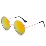 FOENIXSONG Fashion Pilot Round Gradient Mirror Sunglasses for Men & Women