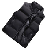 Men Vest Windproof Vest Men Jacket Sleeveless Vest Winter Jacket Casual Coat Men down Cotton Warm Thicken Waistcoat Thick