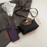 Women's Nylon Saddle Bag – Lightweight, Casual Crossbody Purse with Zipper Closure