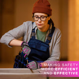 Breathable Women’s Work Gloves – Touch Screen, Flexible & Padded for Yard & Mechanic Tasks